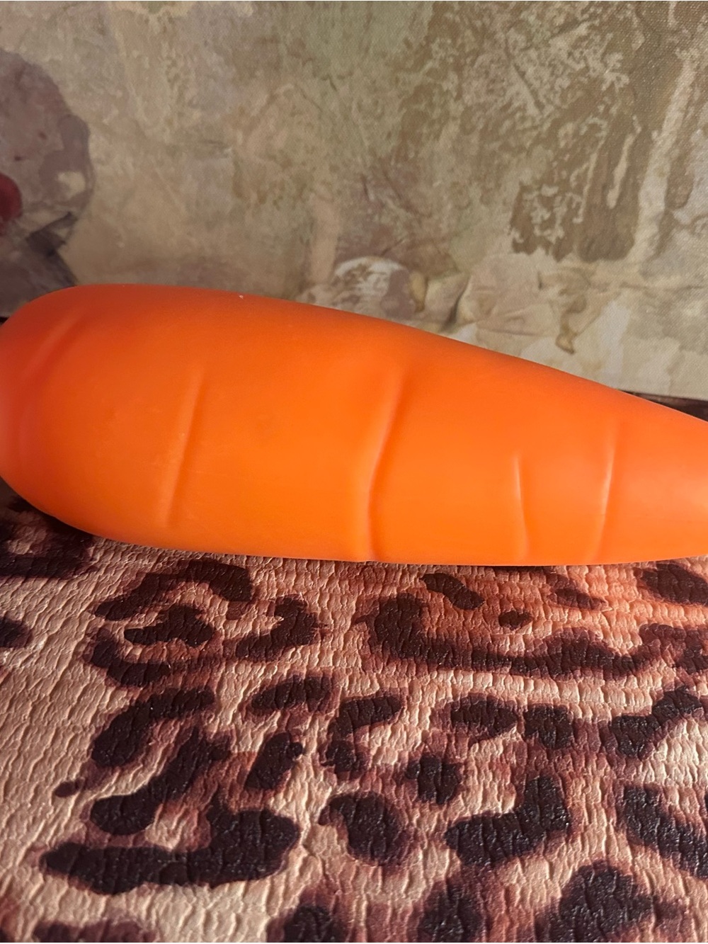 Squeeze Orange Plush Carrot Toy